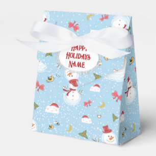 Christmas Snowman Favor Boxes