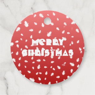Christmas Snowman Favor Tags