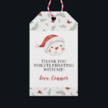 Christmas Snowman First Birthday Favor Gift Tags<br><div class="desc">Christmas Snowman first birthday party favor tags.</div>