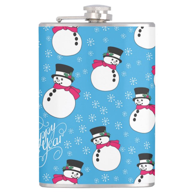 Christmas snowman flask (Front)