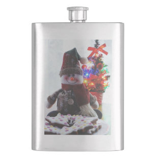 CHRISTMAS SNOWMAN FLASK