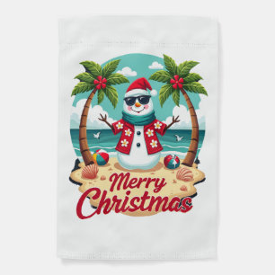 christmas Snowman Garden Flag