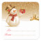 Christmas Snowman Gift Tag Stickers
