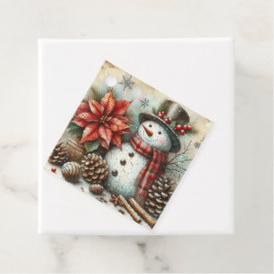 Christmas Snowman Gift tags