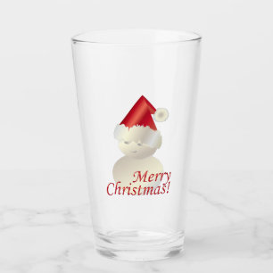 Christmas Snowman Glass