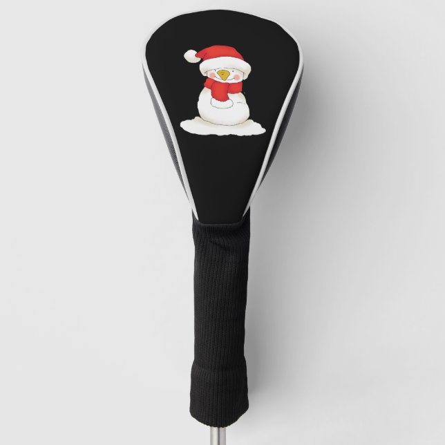 christmas snowman    golf head cover (Front)