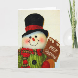 CHRISTMAS SNOWMAN HOLIDAY CARD