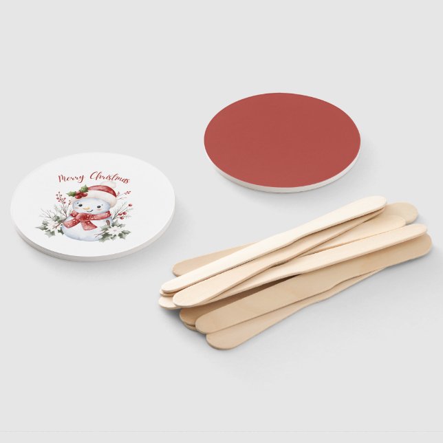 Christmas Snowman Holiday Set of Fans (Non-assembled)