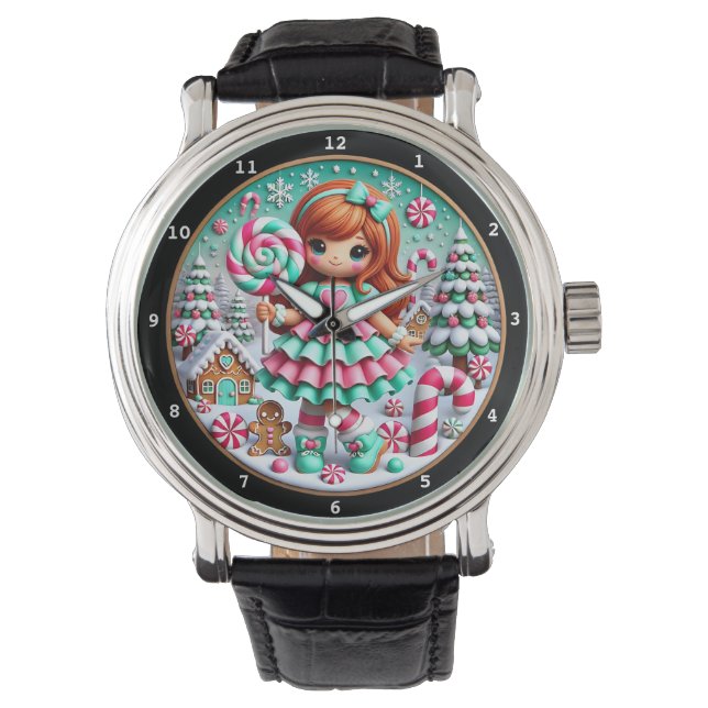 Christmas Snowman Holiday  Watch (Front)