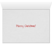 Christmas snowman in sled cards (Inside Horizontal (Bottom))