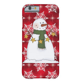Christmas snowman iPhone 6/6s barely there case