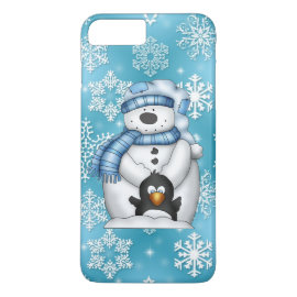 Christmas Snowman iPhone 7 plus barely there case