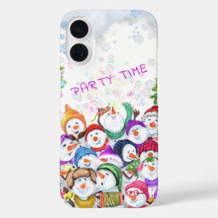 Christmas Snowman iPhone Case - Custom Text