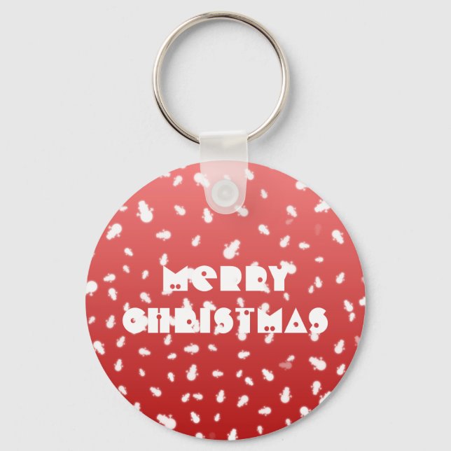 Christmas Snowman Keychain (Front)