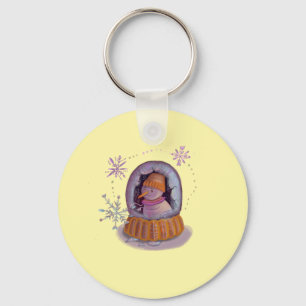 christmas snowman keychain