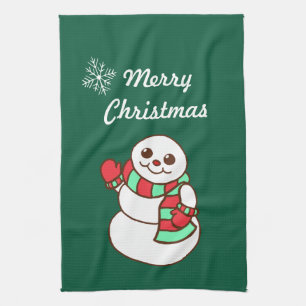 Christmas Snowman Kitchen Towel