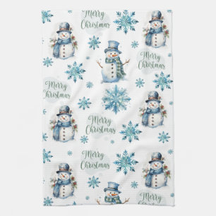 Christmas Snowman Kitchen Towel