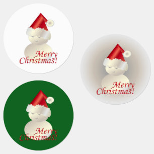Christmas Snowman Labels