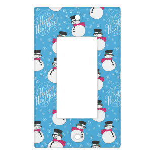 Christmas snowman light switch cover