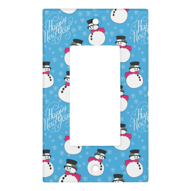 Christmas snowman light switch cover (Front)