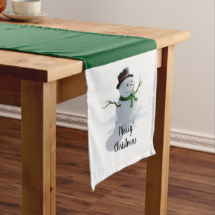 Christmas Snowman Long Table Runner