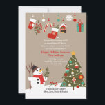 Christmas Snowman Moving Announcement<br><div class="desc">A cute snowman, a Christmas tree and hanging Christmas items create a charming holiday card with which to send your Christmas greetings and notify friends and family of your new address. The card is easy to customize with your wording, font, font color and choice of six paper types.Not exactly what...</div>