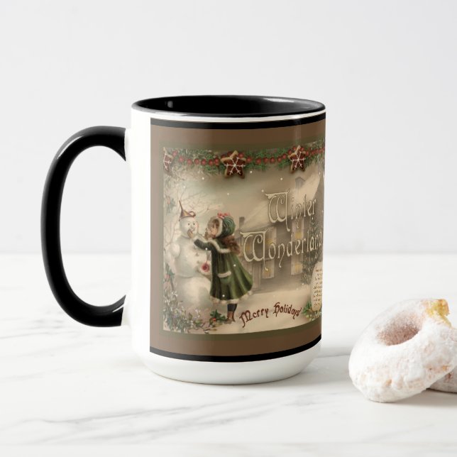 Christmas Snowman Mug (With Donut)