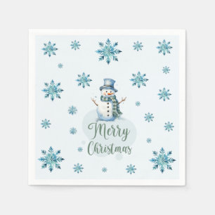 Christmas Snowman  Napkins