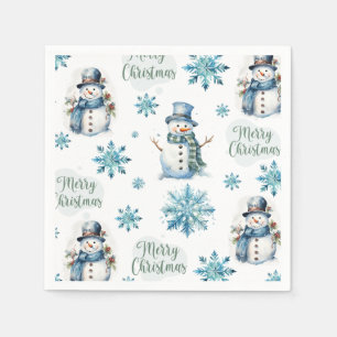 Christmas Snowman Napkins
