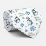 Christmas Snowman  Neck Tie