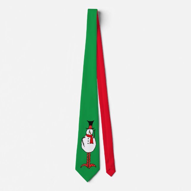 Christmas Snowman Neck Tie (Front)