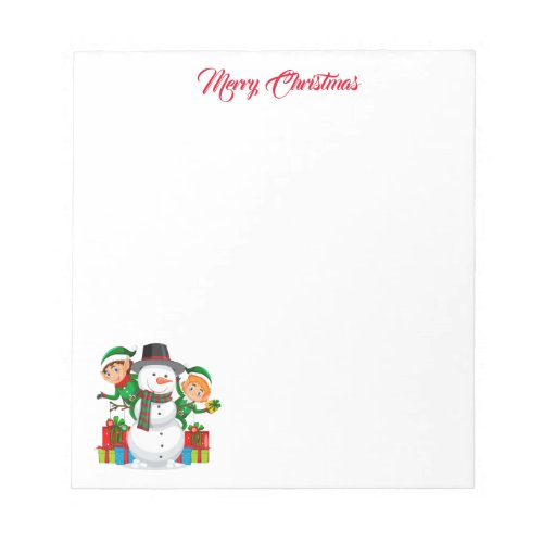 Christmas Snowman Notepad