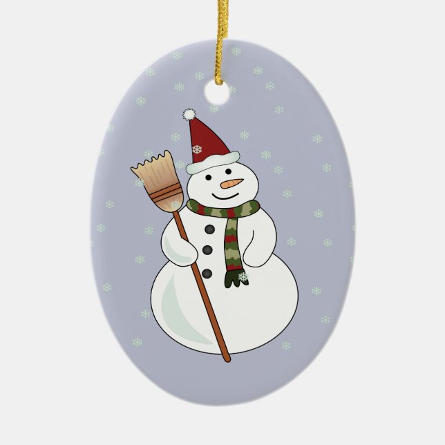 Christmas Snowman Ornament (Front)