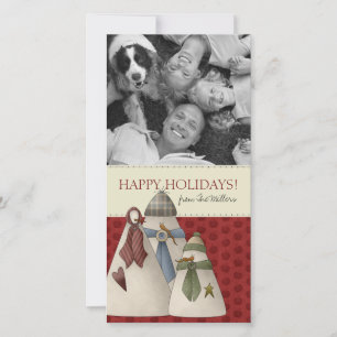 Christmas Snowman Photo Cards