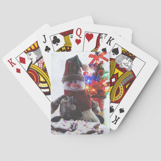 CHRISTMAS SNOWMAN POKER CARDS (Back)