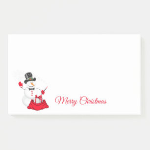 Christmas Snowman Post It Notes
