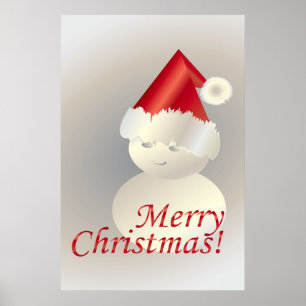Christmas Snowman Poster