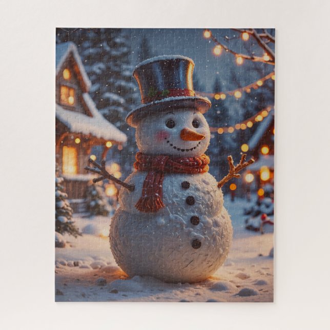 Christmas Snowman Puzzle (Vertical)