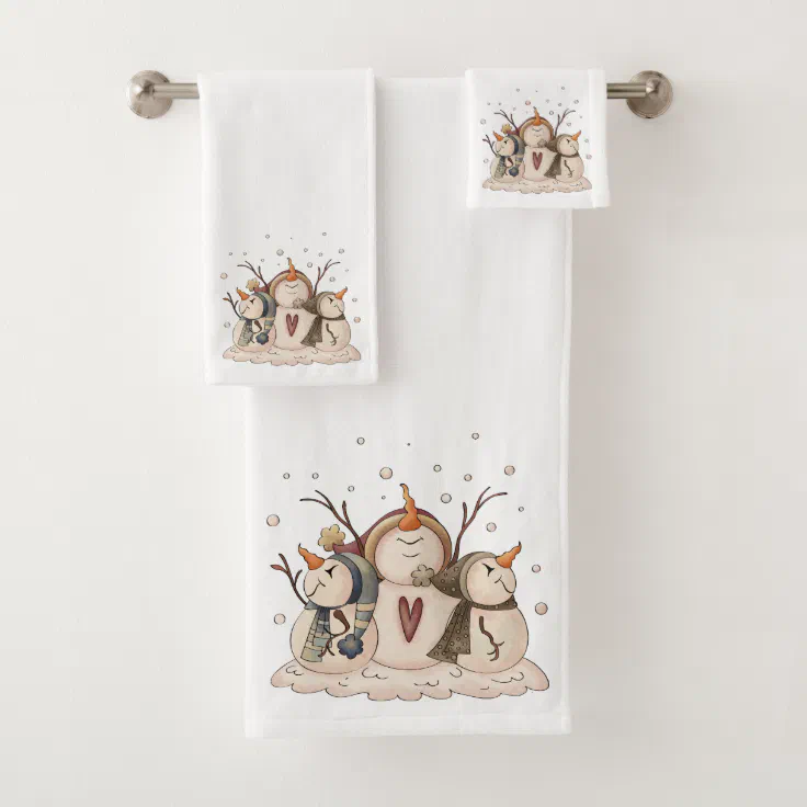 winter bathroom towels