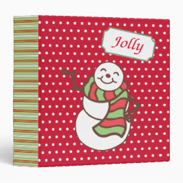 Christmas Snowman Scrapbook Binder