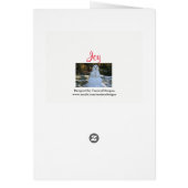 Christmas Snowman Seashell Daughter Card (Back)