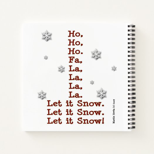 Christmas Snowman Shopping List Spiral Notebook