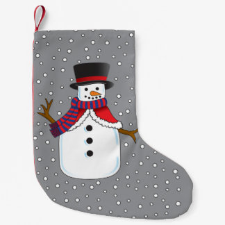 Christmas Snowman Small Christmas Stocking
