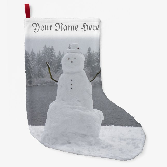 Christmas Snowman Stockings Personalized Stockings (Front)