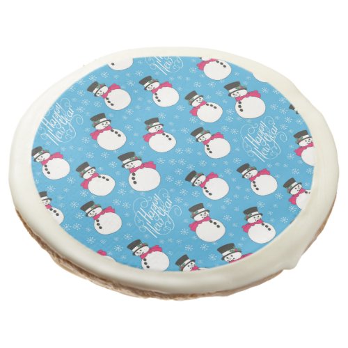 Christmas snowman sugar cookie