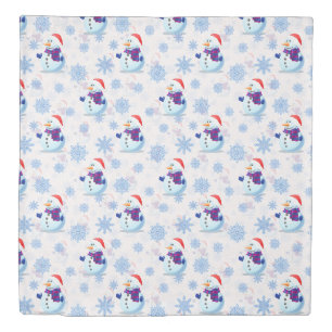 Christmas Snowman Surface Pattern  Duvet Cover
