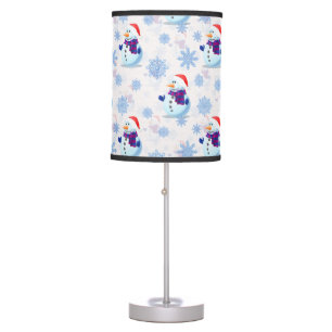Christmas Snowman Surface Pattern Table Lamp
