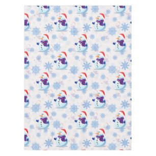 Christmas Snowman Surface Pattern Tablecloth