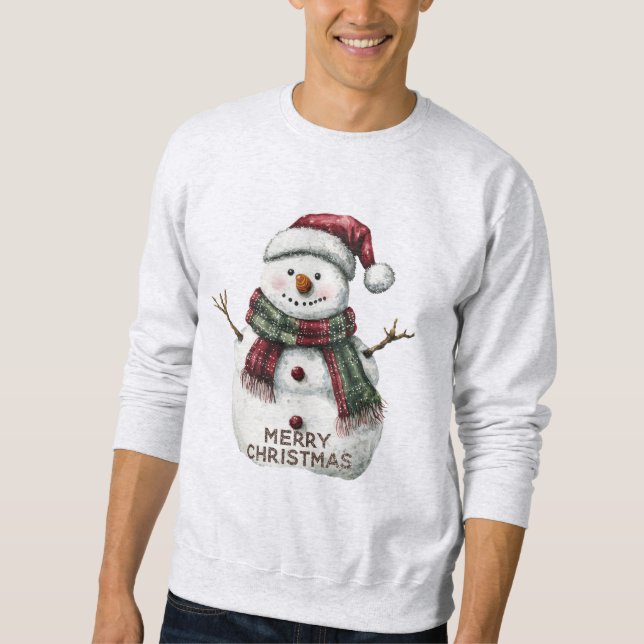 Christmas Snowman Sweatshirt (Front)