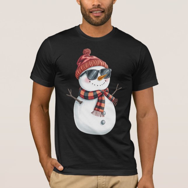 Christmas snowman  T-Shirt (Front)